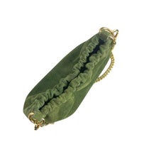Lade das Bild in den Galerie-Viewer, Beuteltasche aus echtem Wildleder English Grün