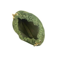 Lade das Bild in den Galerie-Viewer, Beuteltasche aus echtem Wildleder Taupe