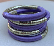 Lade das Bild in den Galerie-Viewer, Ring Sabra : Lila/doré / L