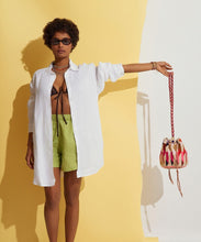 Lade das Bild in den Galerie-Viewer, Guanabana Mitra Crossbody Bag - Lilac &amp; Brown
