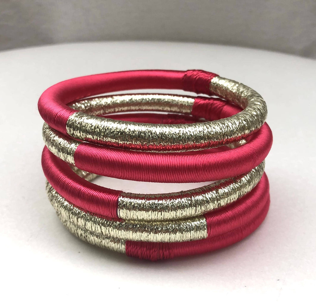 Ring Sabra : Corail/doré / L