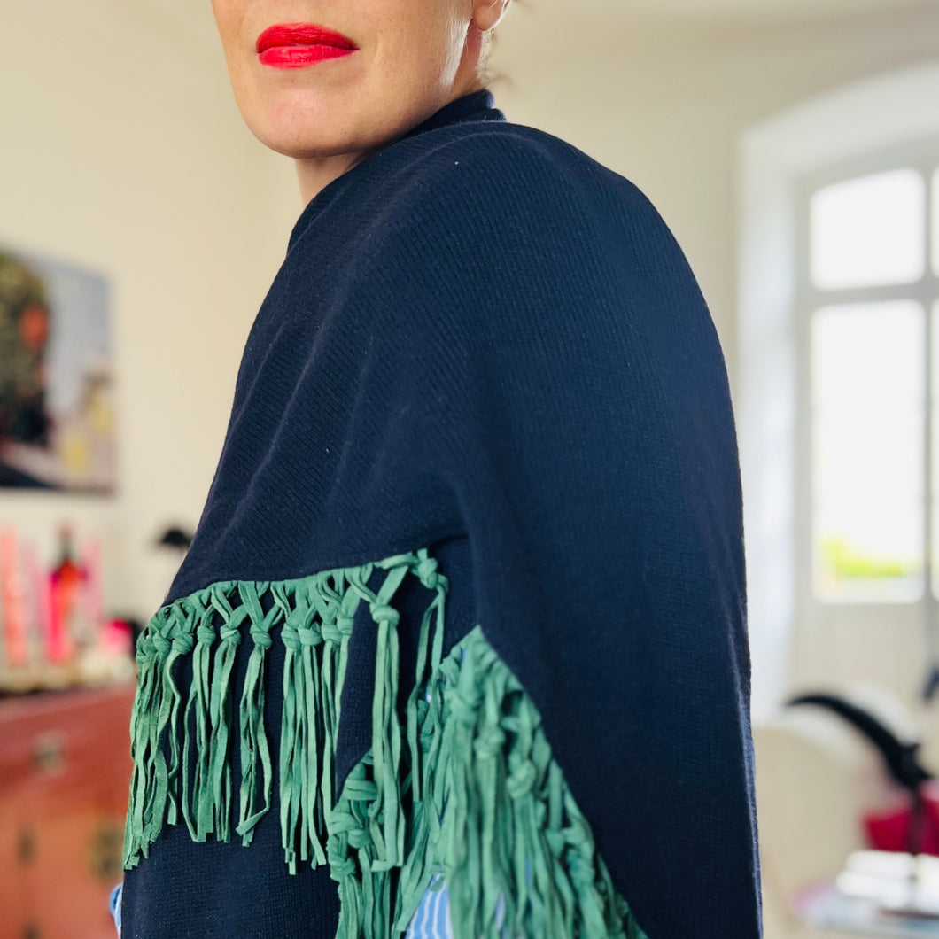 EVELIN - Navy/english green