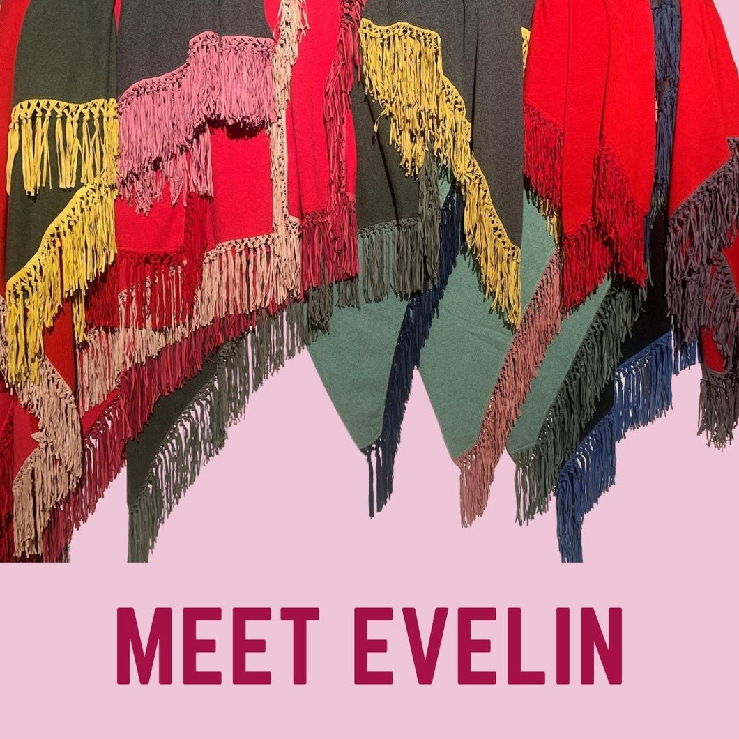 EVELIN -  Grey/Red