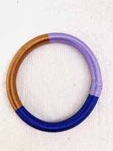 Lade das Bild in den Galerie-Viewer, Tricolor Silk Bangle - Violet
