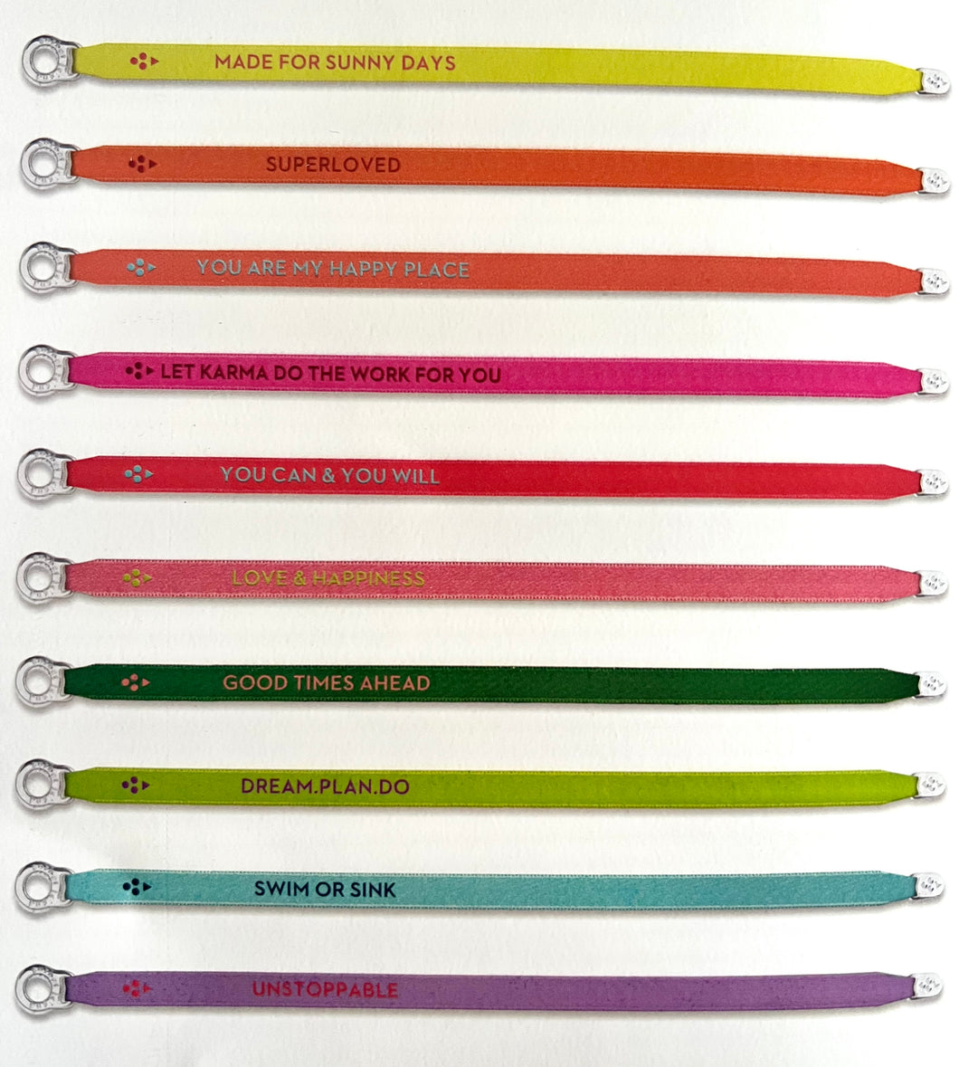 You Can & You Will - Satin Bracelet - Sorbet Island