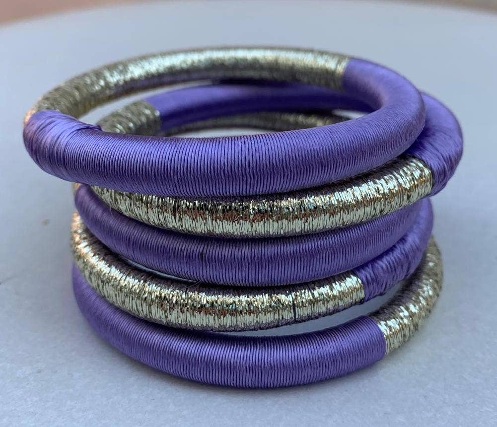 Ring Sabra : Lila/doré / L