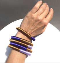 Lade das Bild in den Galerie-Viewer, Tricolor Silk Bangle - Earth
