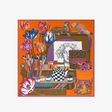 Lade das Bild in den Galerie-Viewer, Silk Carre 100 - Atelier - Orange
