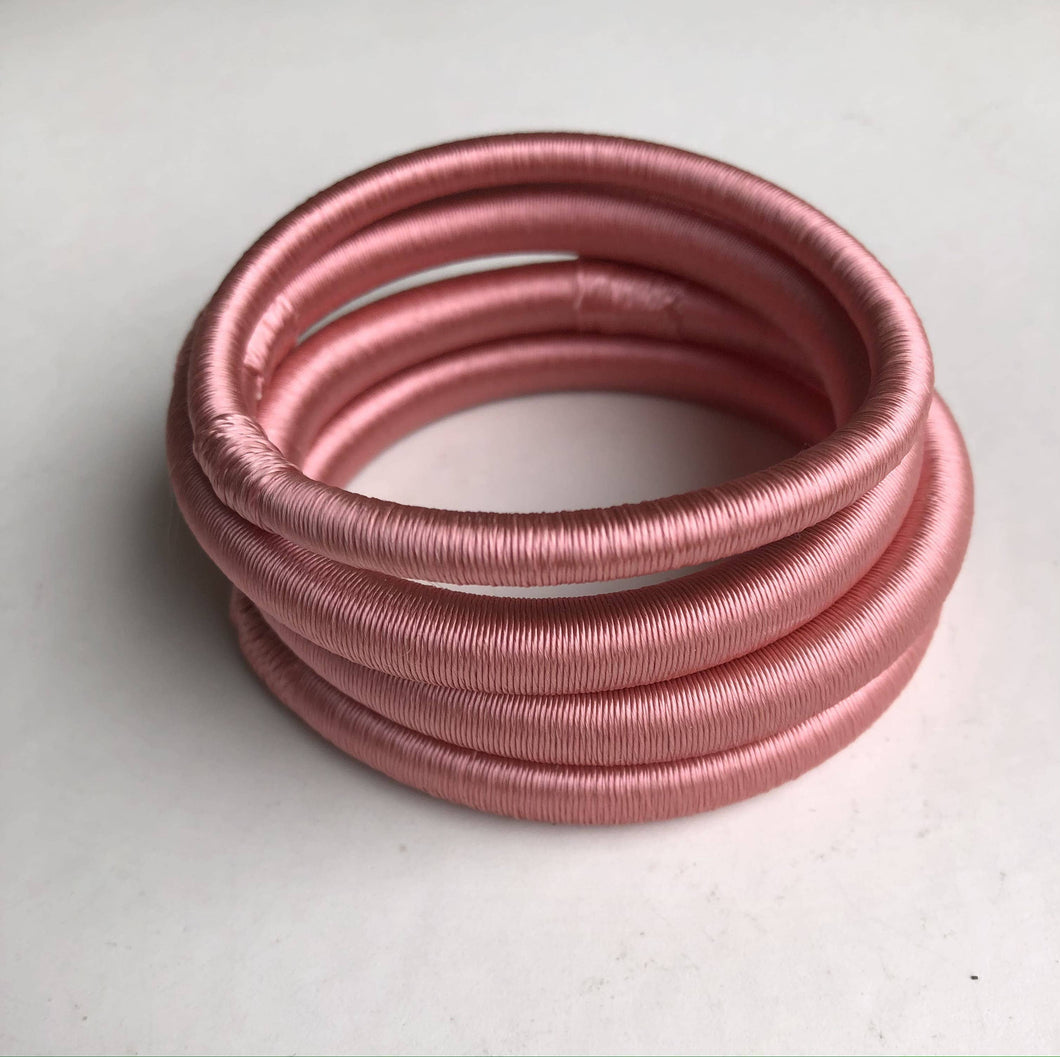 Uni Silk Bangle - Salmon