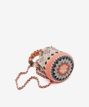 Lade das Bild in den Galerie-Viewer, Guanabana Crossbody Bag Macrame Handle - Pink &amp; Grey
