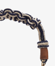 Lade das Bild in den Galerie-Viewer, Guanabana Crossbody Bag Macrame Handle - Beige &amp; Navy
