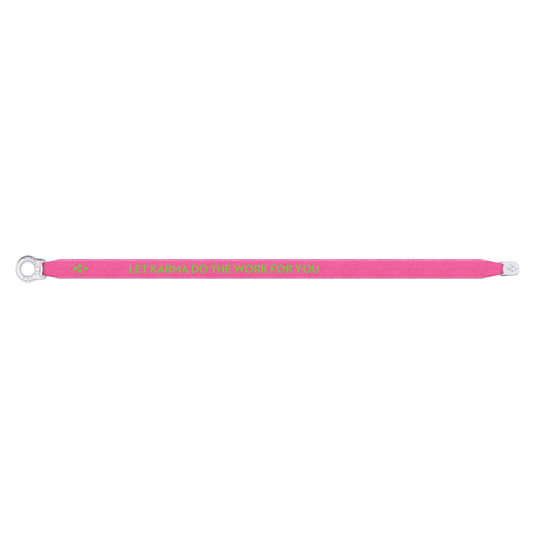 Let Karma Do The Work For You - Satin Bracelet - Sorbet Island