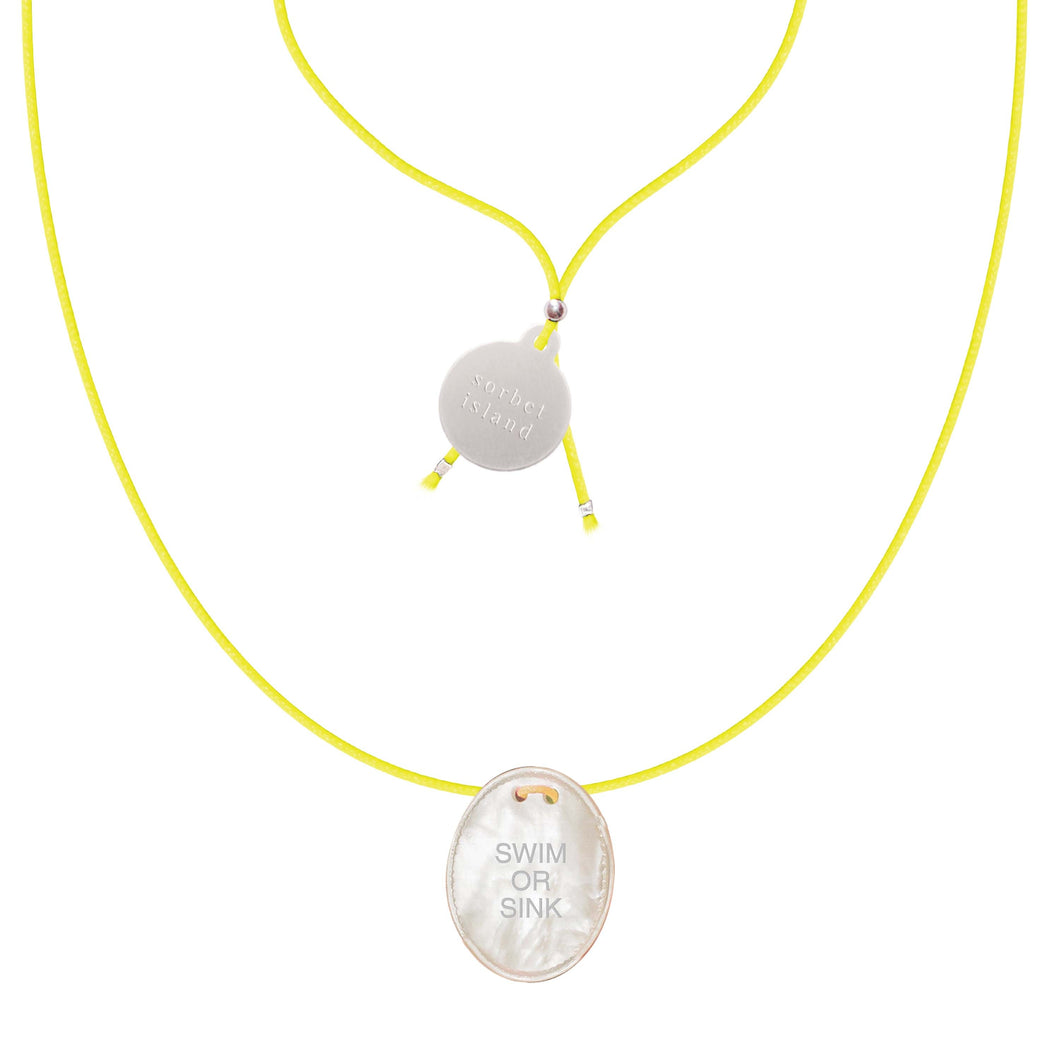 Swim or Sink - Mother Of Pearl Necklace