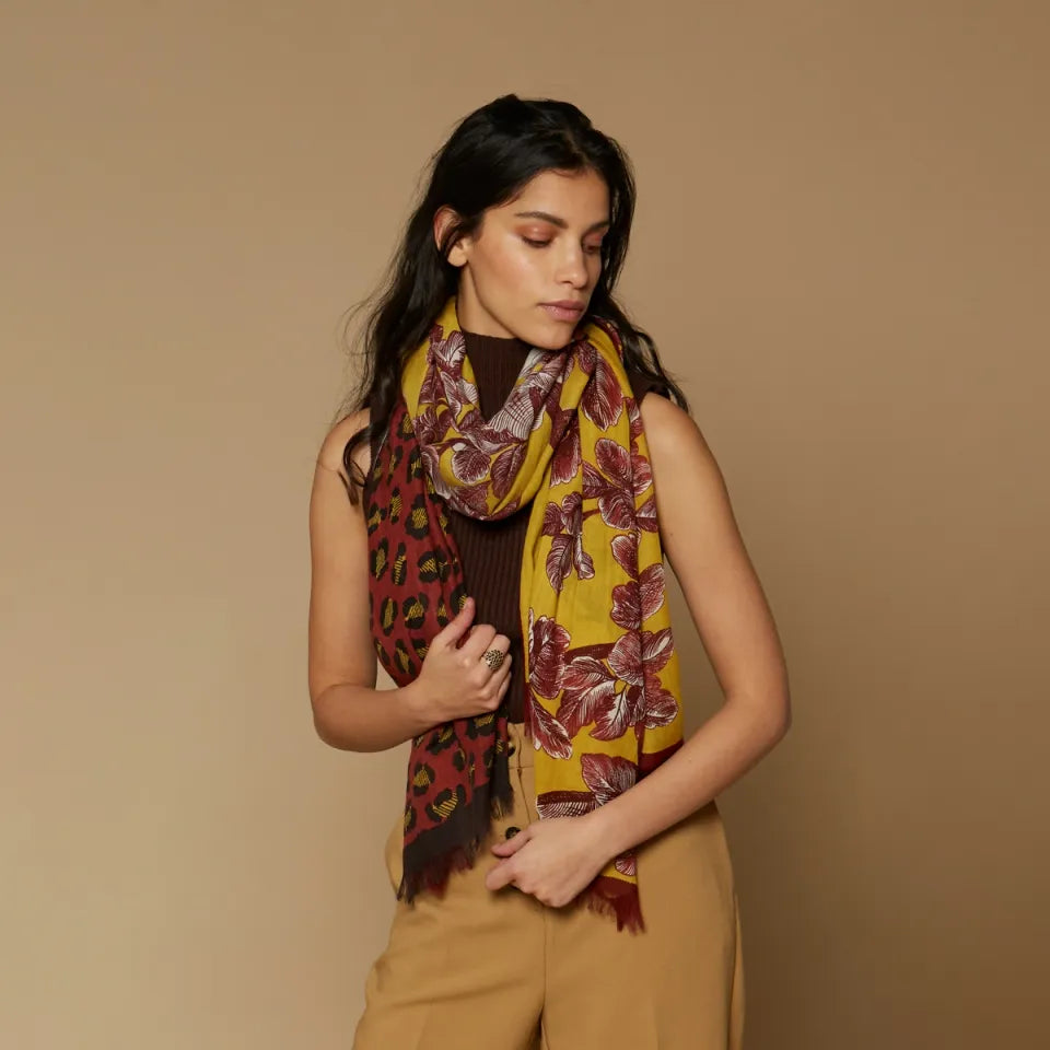 Scarf - Jeux d'Enfantes - Mustard