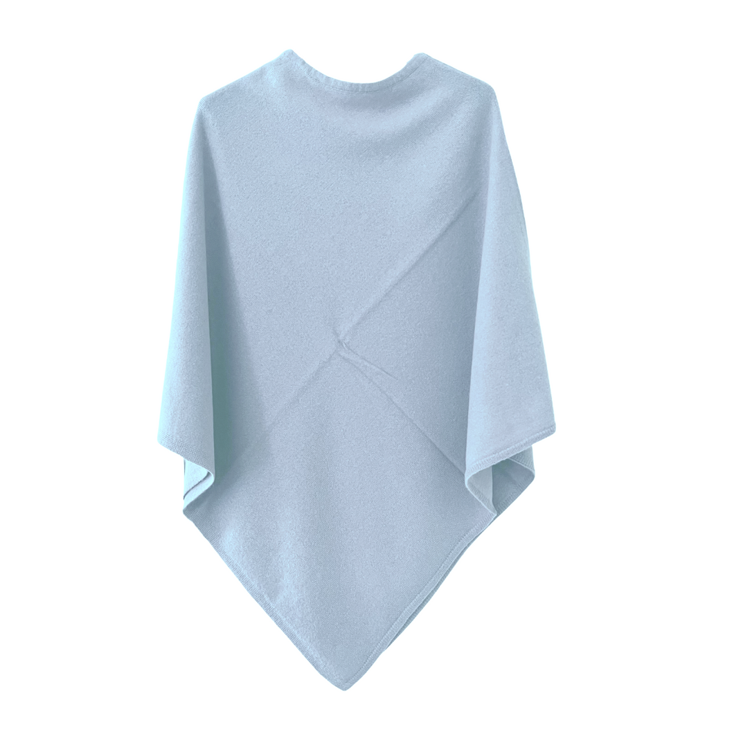 PONCHO - hellblau