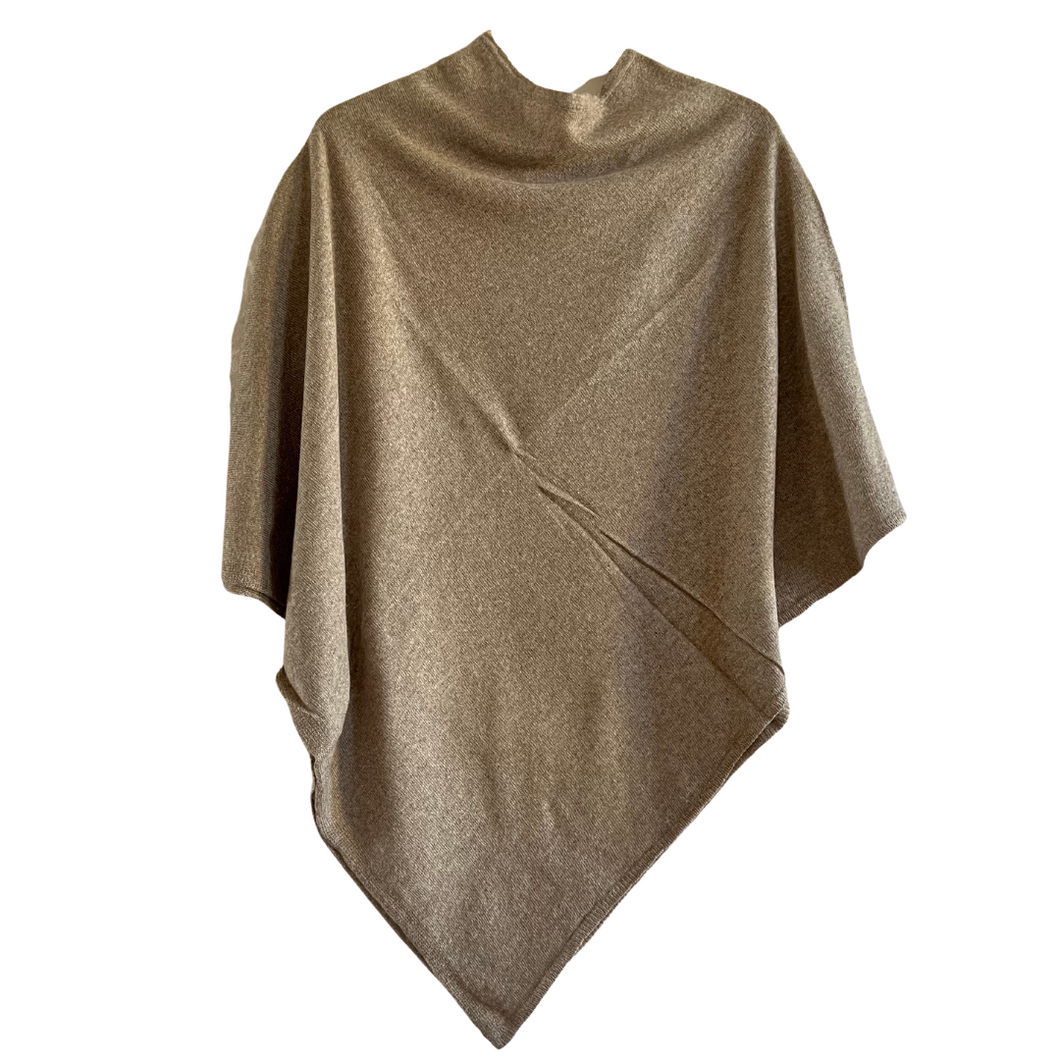 PONCHO - Taupe