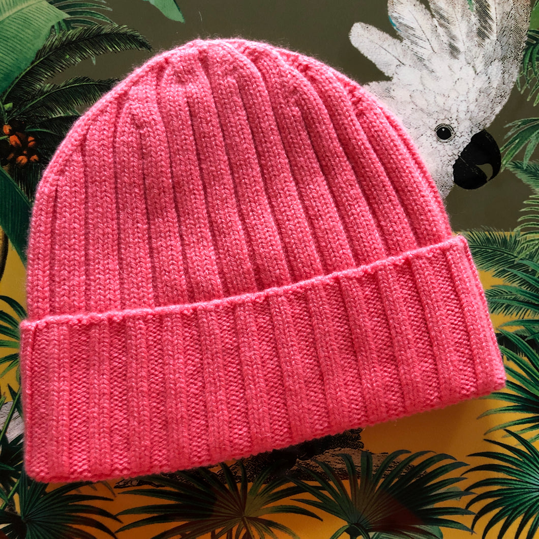 INARA - Cashmere Mütze Hibiskus