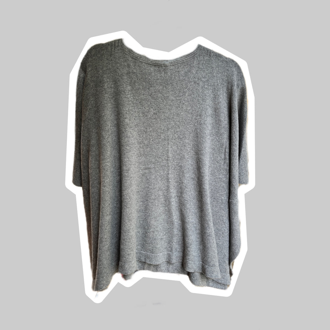 Cashmere PONCHO - Grau